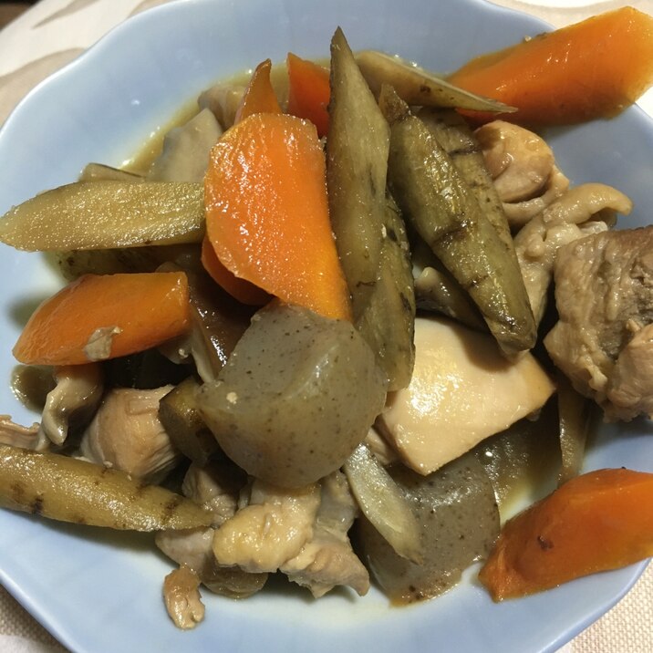 鶏とごぼうのさっぱり煮